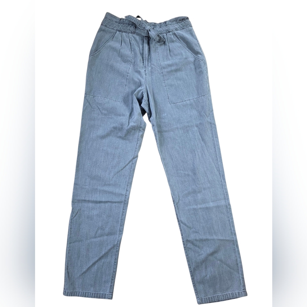 Isabel Etoile Marant Gray Jeans With Tie Waist Size 40 Euro Waist Measures 15"